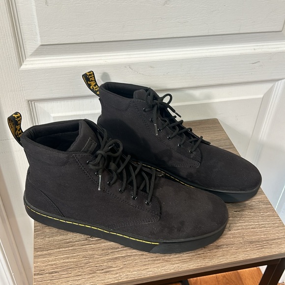 DR MARTENS CAIRO CHUKKA BLACK CANVAS BOOTS IN SIZE 14 - Picture 4 of 8